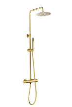 Brusesæt m/termostat Ø250 mm messing